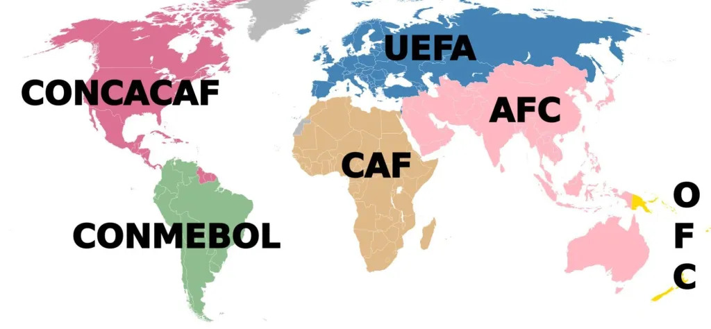 Confederações filiadas à FIFA Confederações filiadas à FIFA