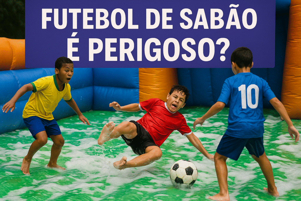 Futebol de Sabão é Perigoso Futebol de Sabão é Perigoso