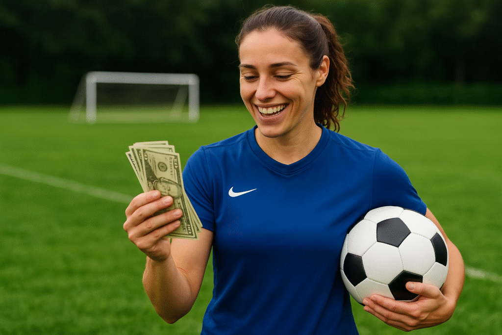 Quanto ganha uma atleta de futebol feminino Quanto ganha uma atleta de futebol feminino