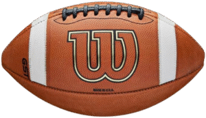 Wilson Jogo de futebol americano de couro NCAA GST Wilson Jogo de futebol americano de couro NCAA GST