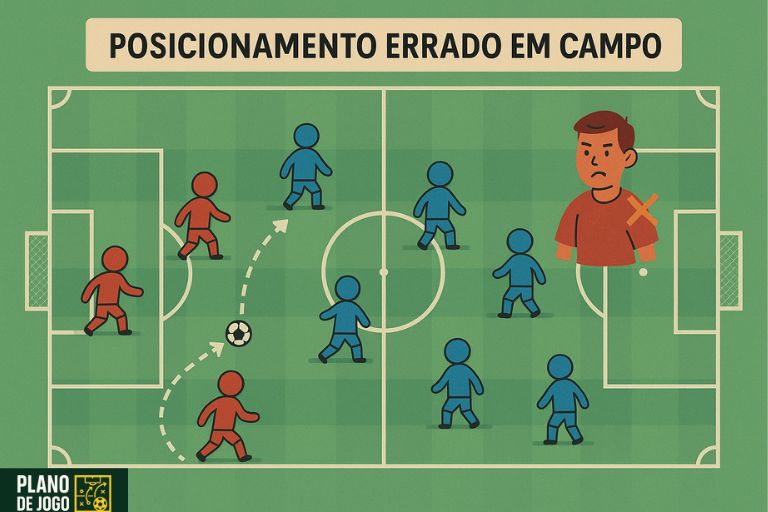 Posicionamento errado em campo