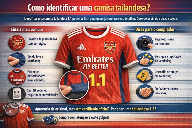 Como identificar uma camisa tailandesa Como identificar uma camisa tailandesa?